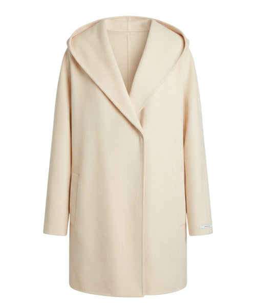 Cappotto Landa: Panno di Lana con Cappuccio e Cintura