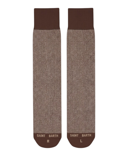Calzini Jacquard in Cotone Mc2 Saint Barth