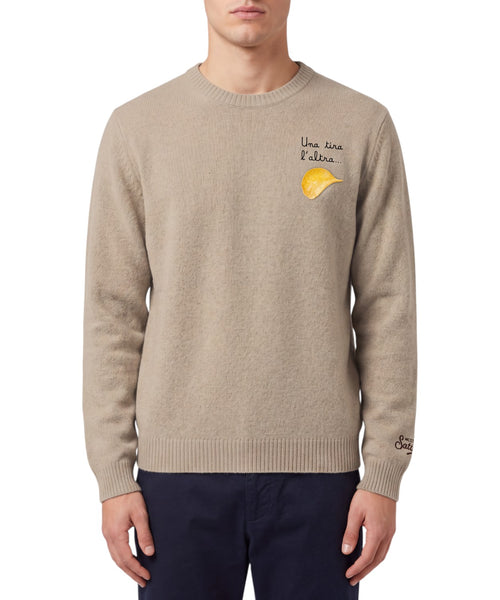 Pull Heron Light avec broderie "Sommelier..."