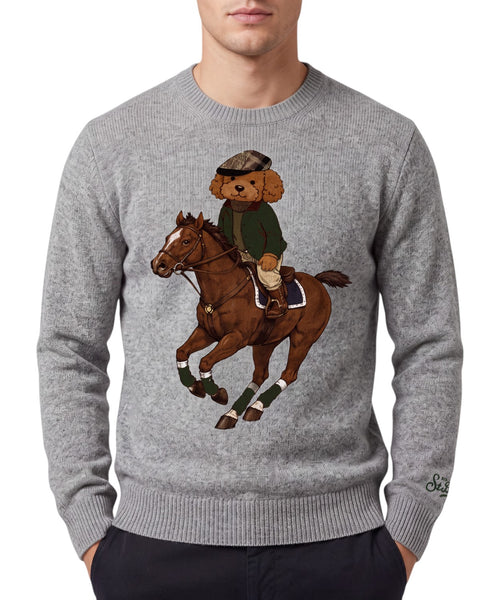 Pull homme Heron en cachemire Gin Tonic