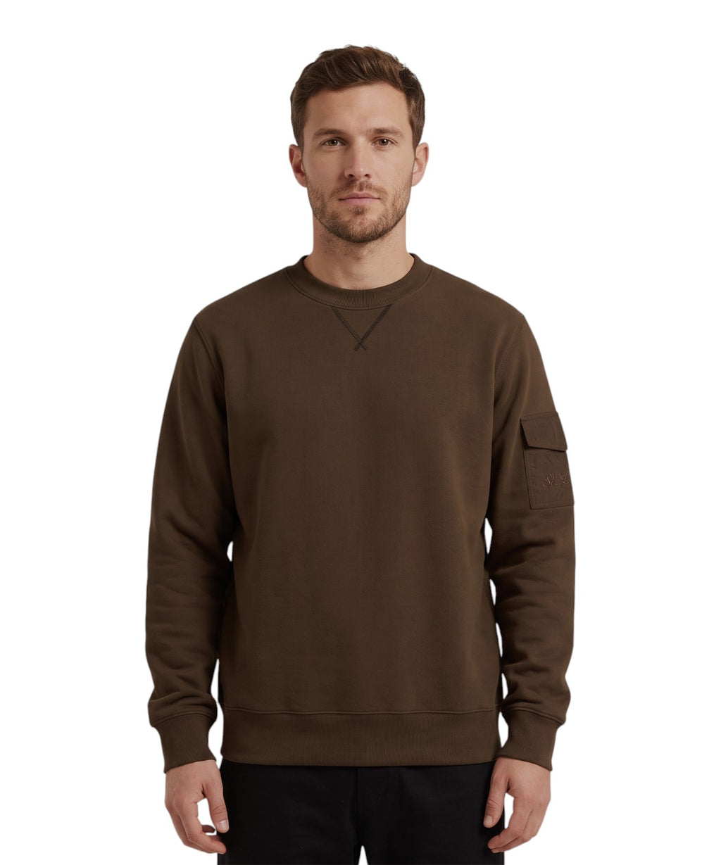 Sweatshirt Homme MC2 Saint Barth Aron avec poche sur la manche