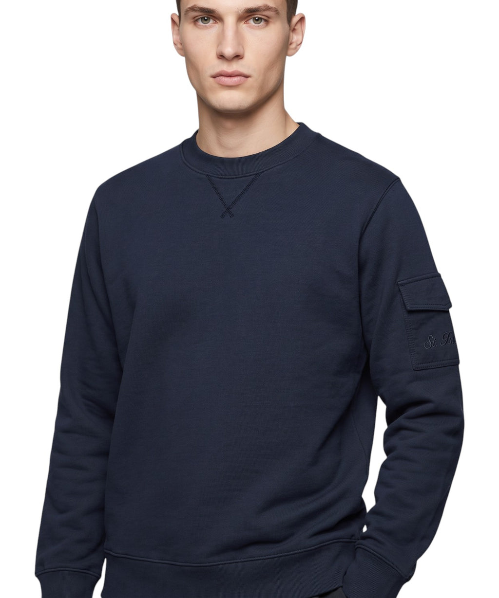 Sweatshirt Homme MC2 Saint Barth Aron avec poche sur la manche