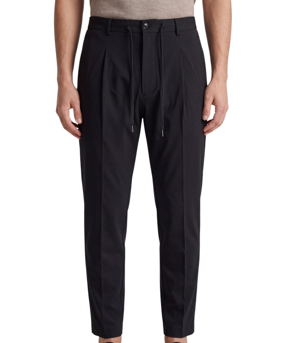Pantalons Riccardo Be Able en polyamide stretch avec cordon de serrage