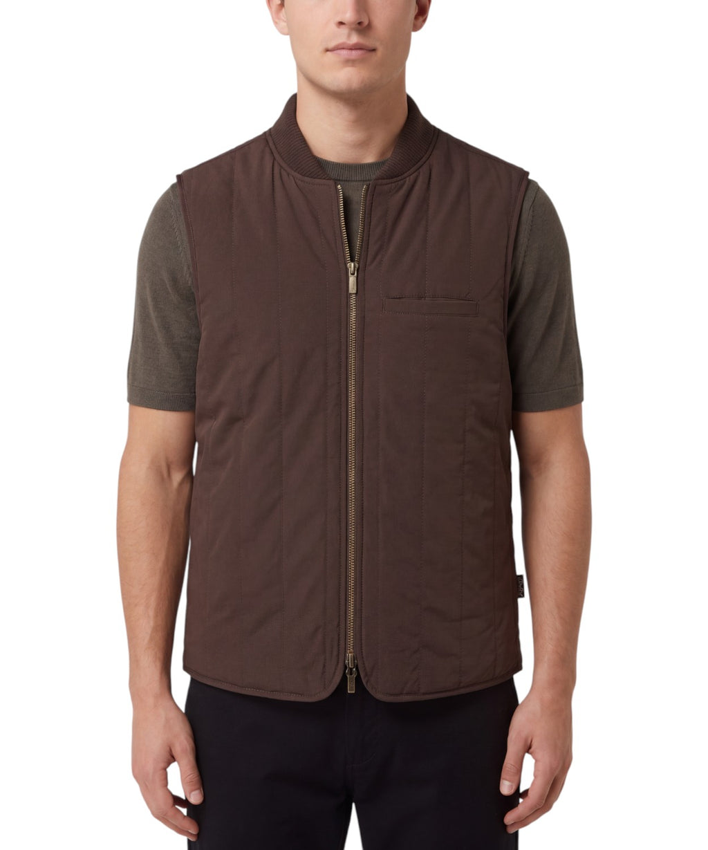 Gilet Spencer Reversibile in Lana Pied de Poule per Uomo