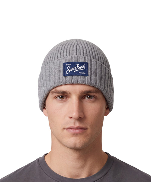 Cappello MC2 Saint Barth in Lana Sheldon con Logo