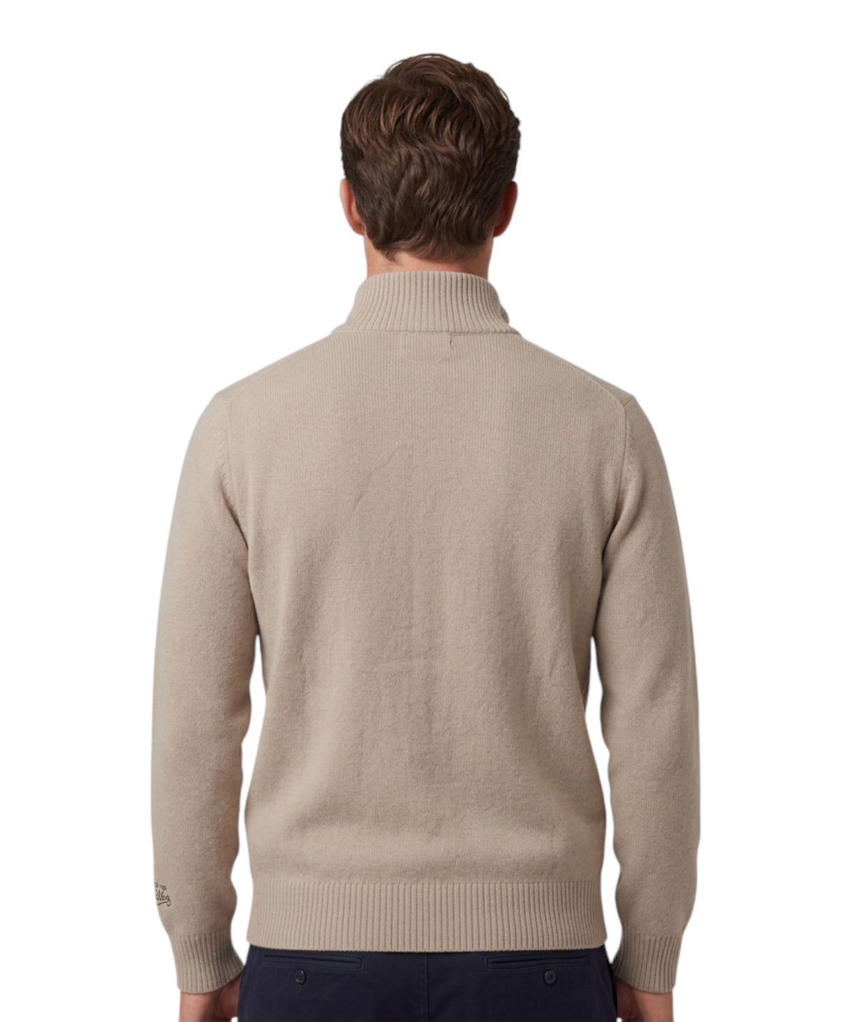 Pull homme en cachemire avec zip pour un style hivernal
