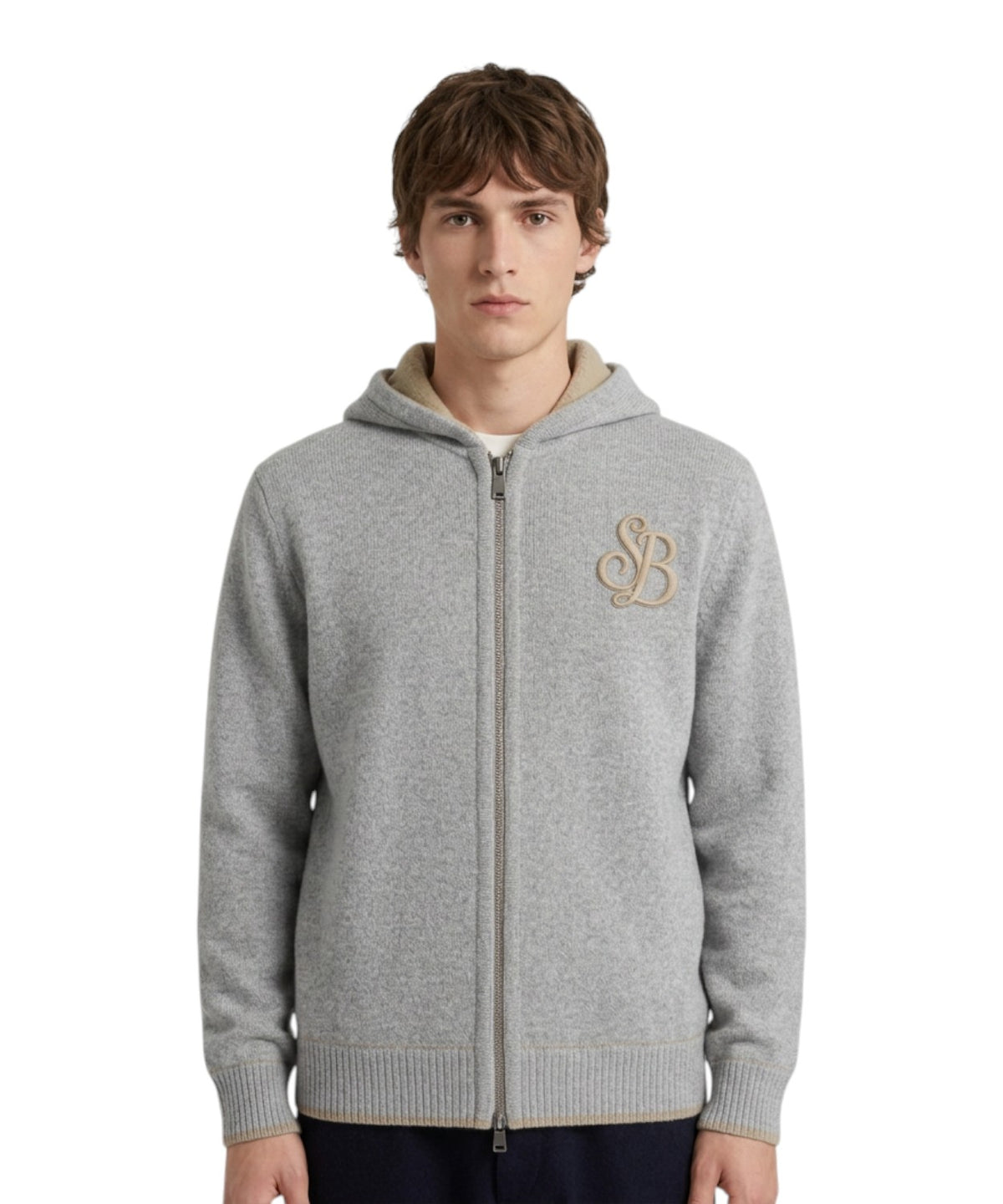 Sweatshirt MC2 Saint Barth Legacy zippé à capuche en maille