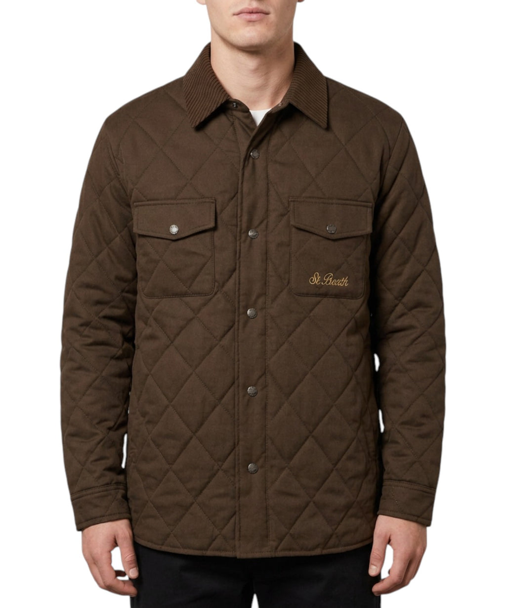 Veste Homme MC2 Saint Barth Bexley matelassée en coton ciré