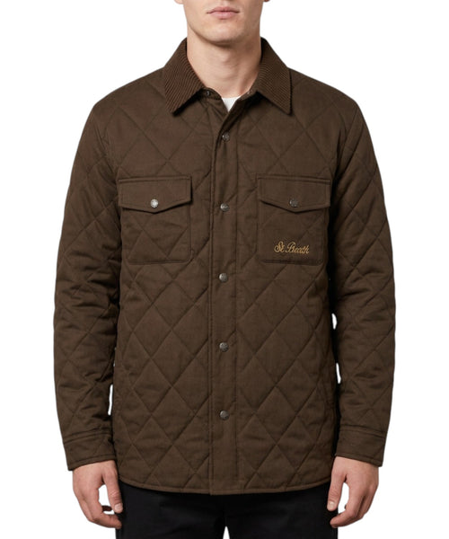 Veste Homme MC2 Saint Barth Bexley matelassée en coton ciré