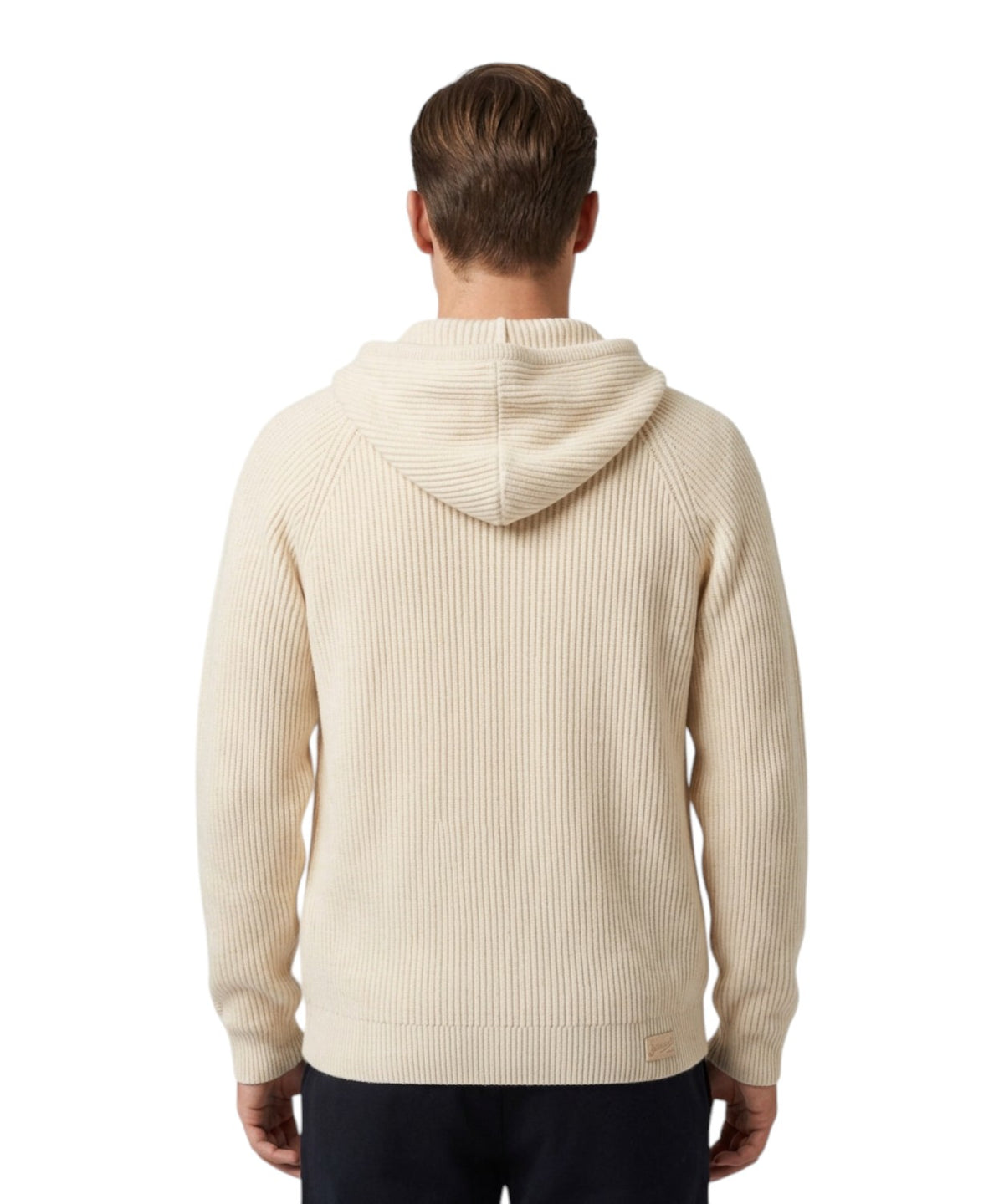 Maglia Malcolm in Lana con Cappuccio e Zip per Uomo