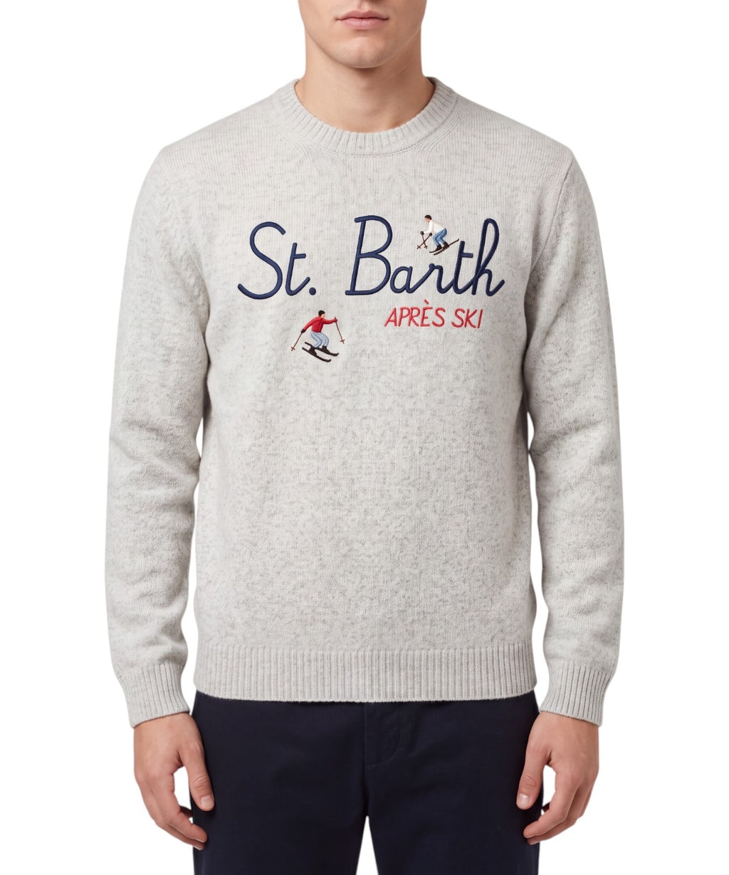 Maglione Uomo Heron Cashmere con dettaglio jacquard