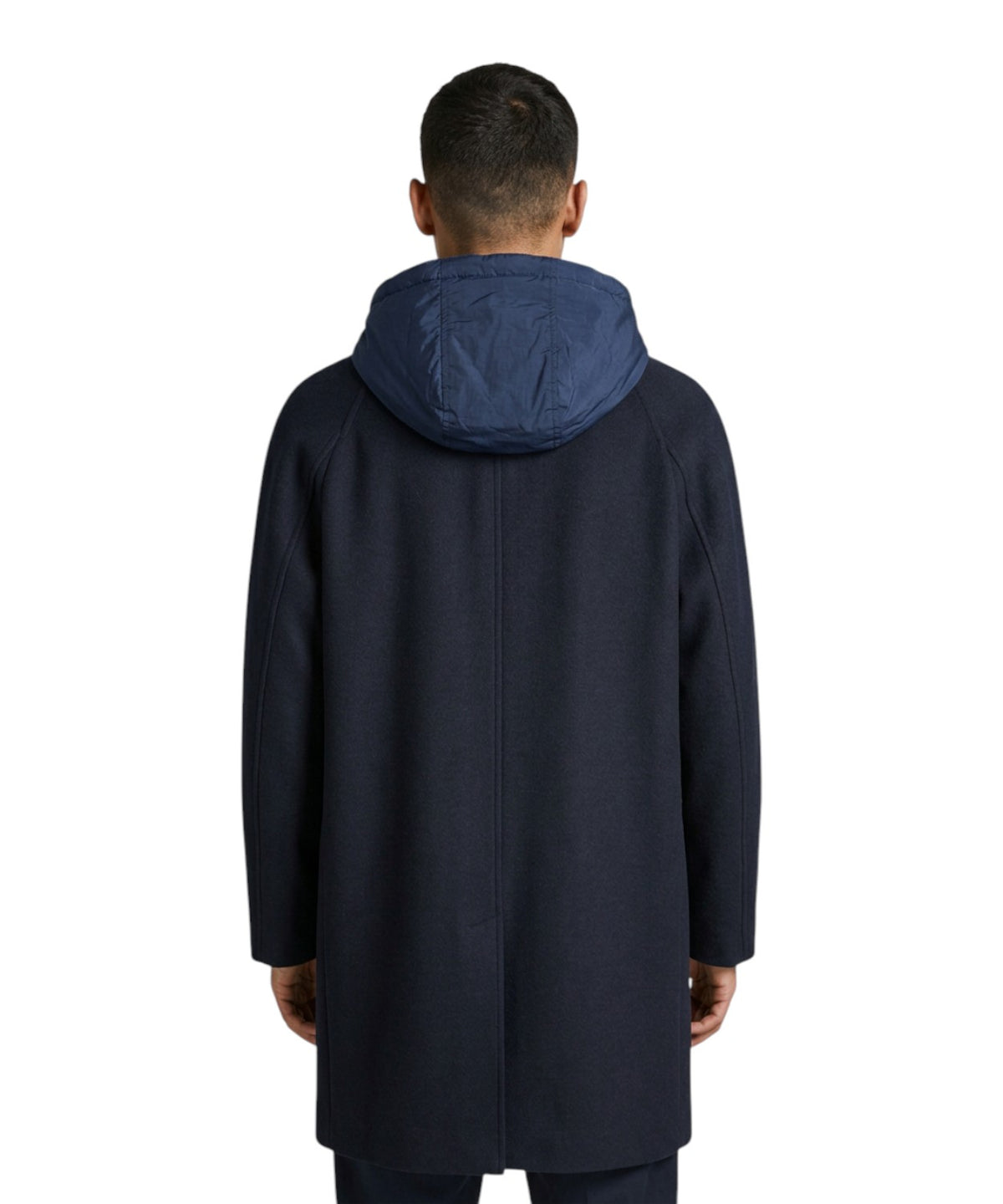 Manteau Homme Manuel Ritz en laine avec capuche