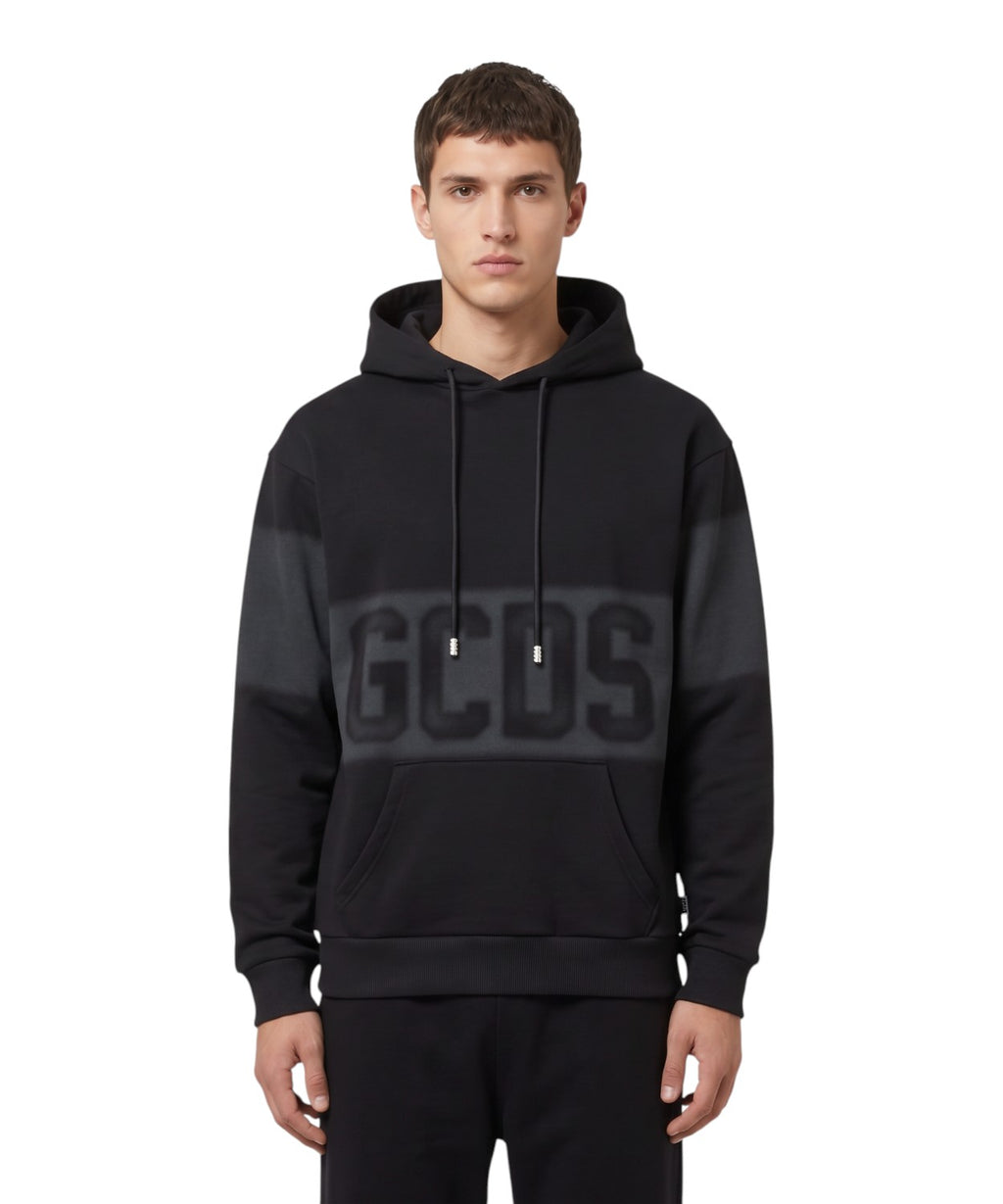 Sweat à capuche GCDS avec maxi logo effet spray