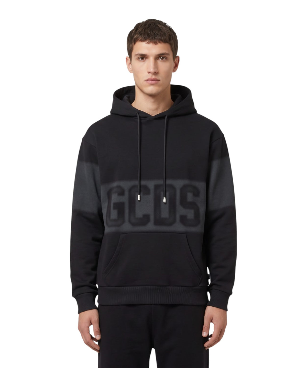 Sweat à capuche GCDS avec maxi logo effet spray
