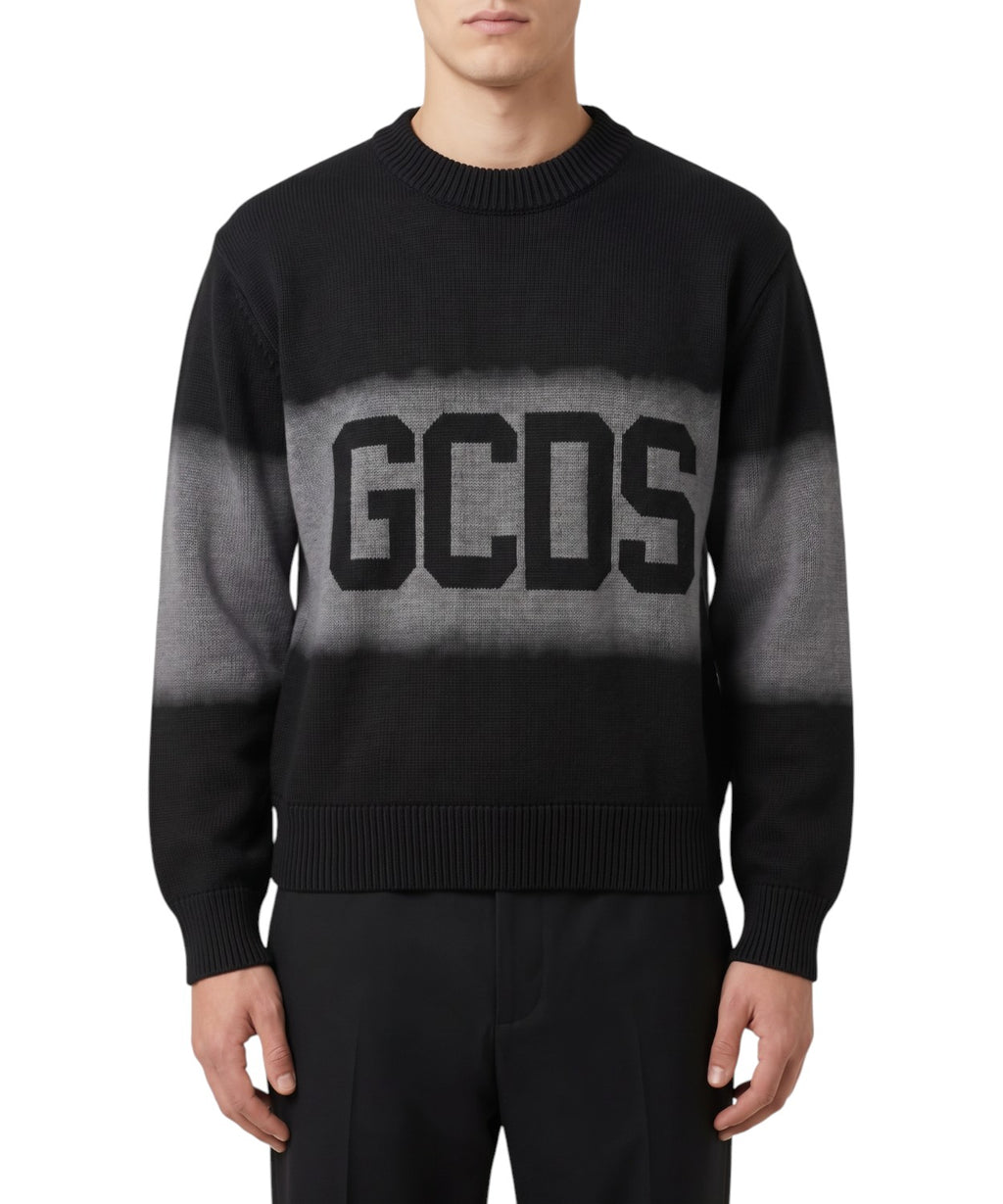 Pull GCDS à col rond avec maxi logo