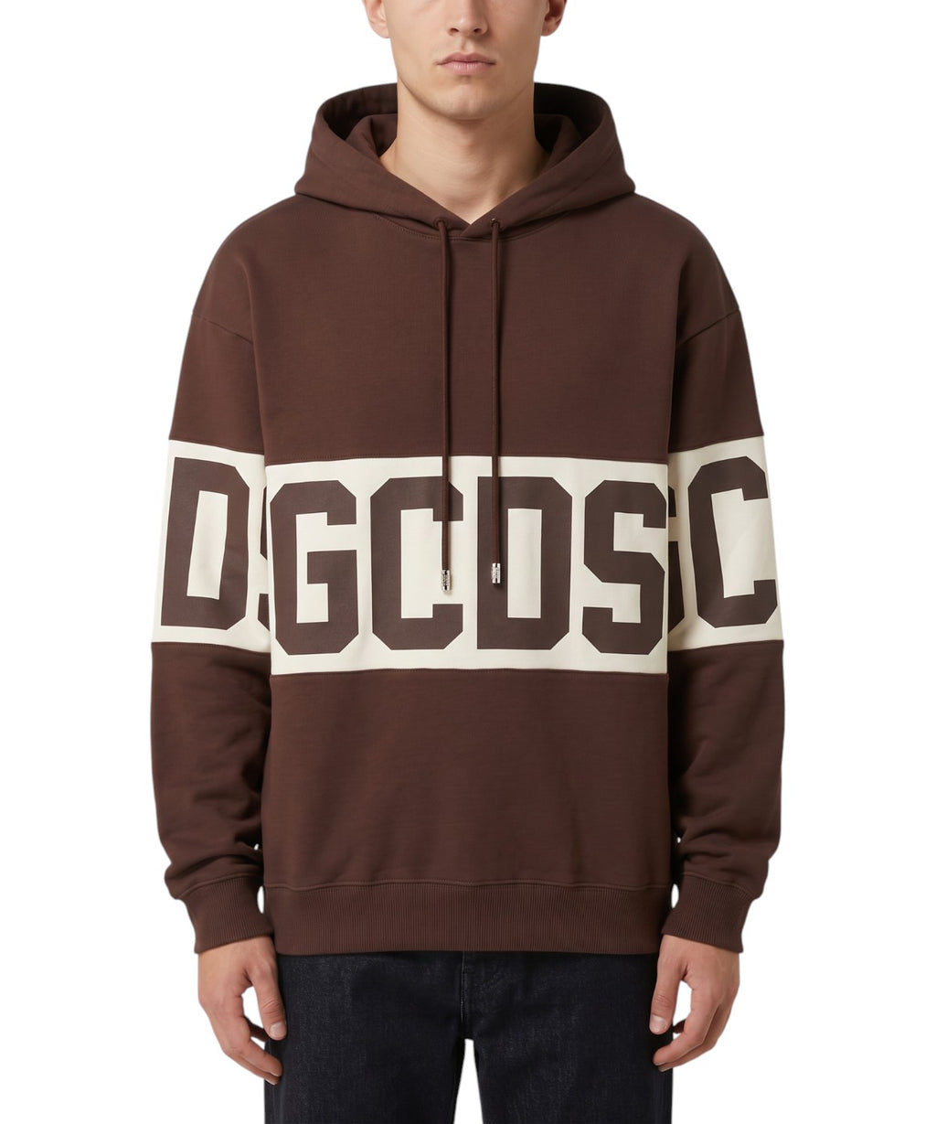 Sweat à capuche GCDS avec logo Band contrastant