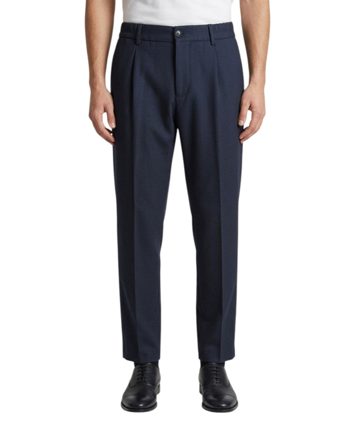 Pantalons élégants en laine avec cordon de serrage BE ABLE