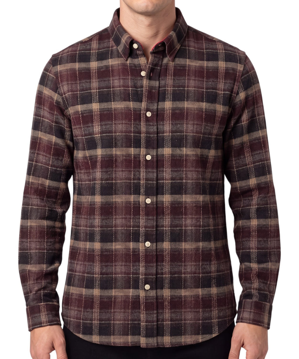 Chemise en flanelle Homme Seefeld avec broderie Après-ski