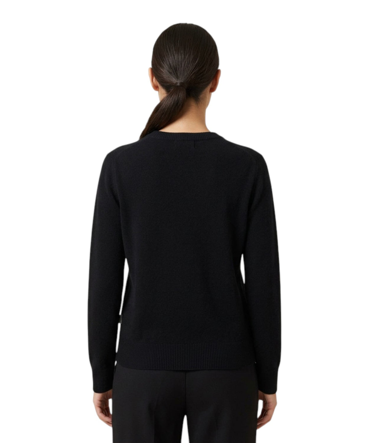Maglione New Queen in Misto Cashmere e Ricamo Red Flag