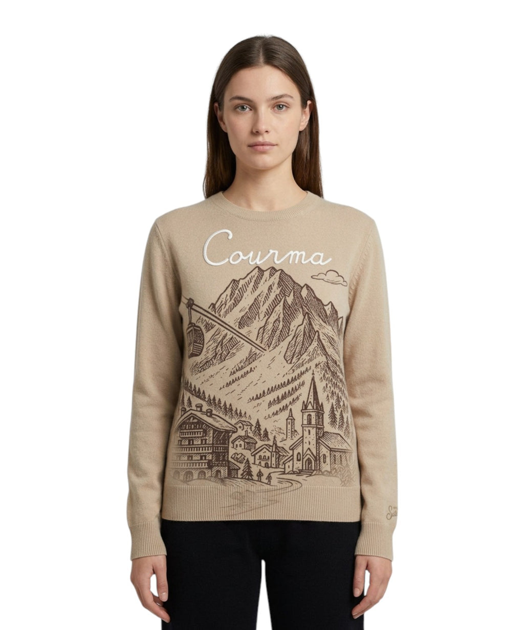 Pull pour femme MC2 Saint Barth New Queen imprimé