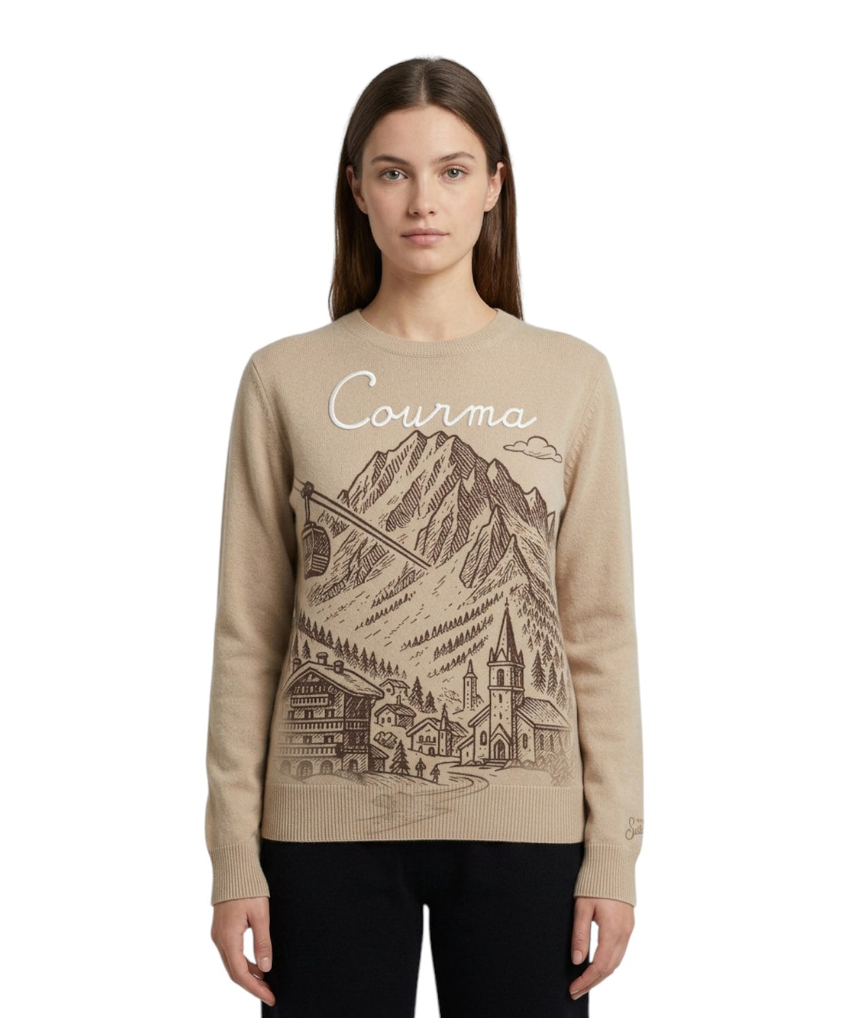 Pull pour femme MC2 Saint Barth New Queen imprimé