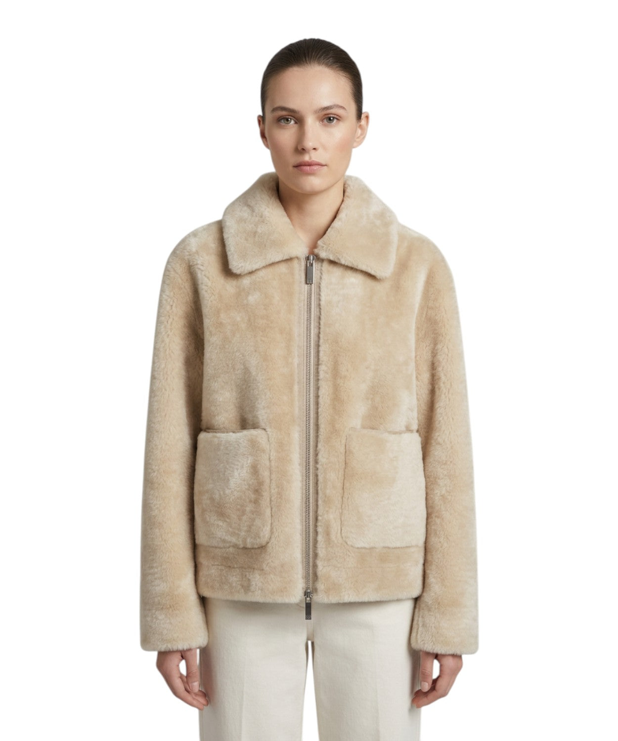 Pelliccia Marella per Donna con Zip e Tasche