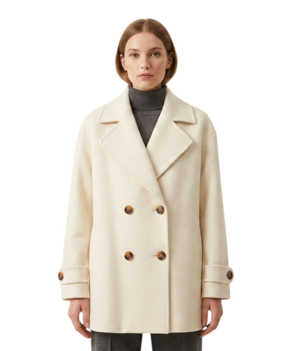 Blouson Donna in Misto Lana Doppiopetto