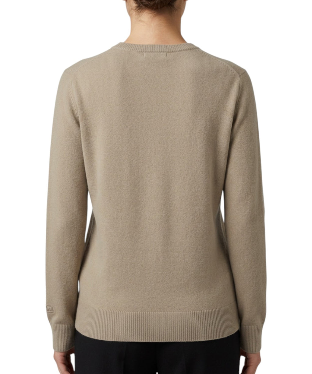 Pull effet alpaga New Queen avec inscription DIVA en strass