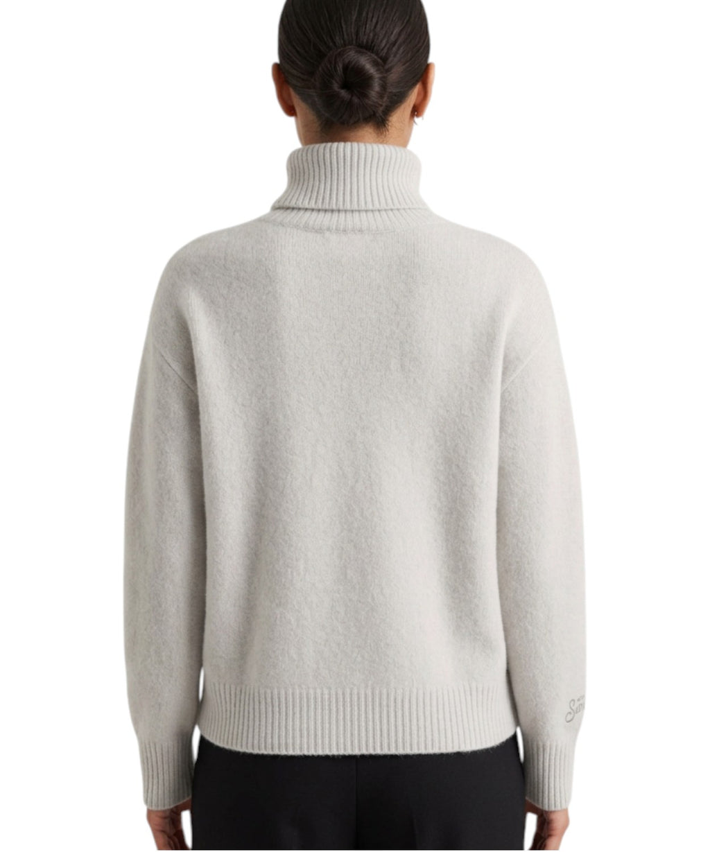 Pull femme MC2 Saint Barth Edna en laine à col montant