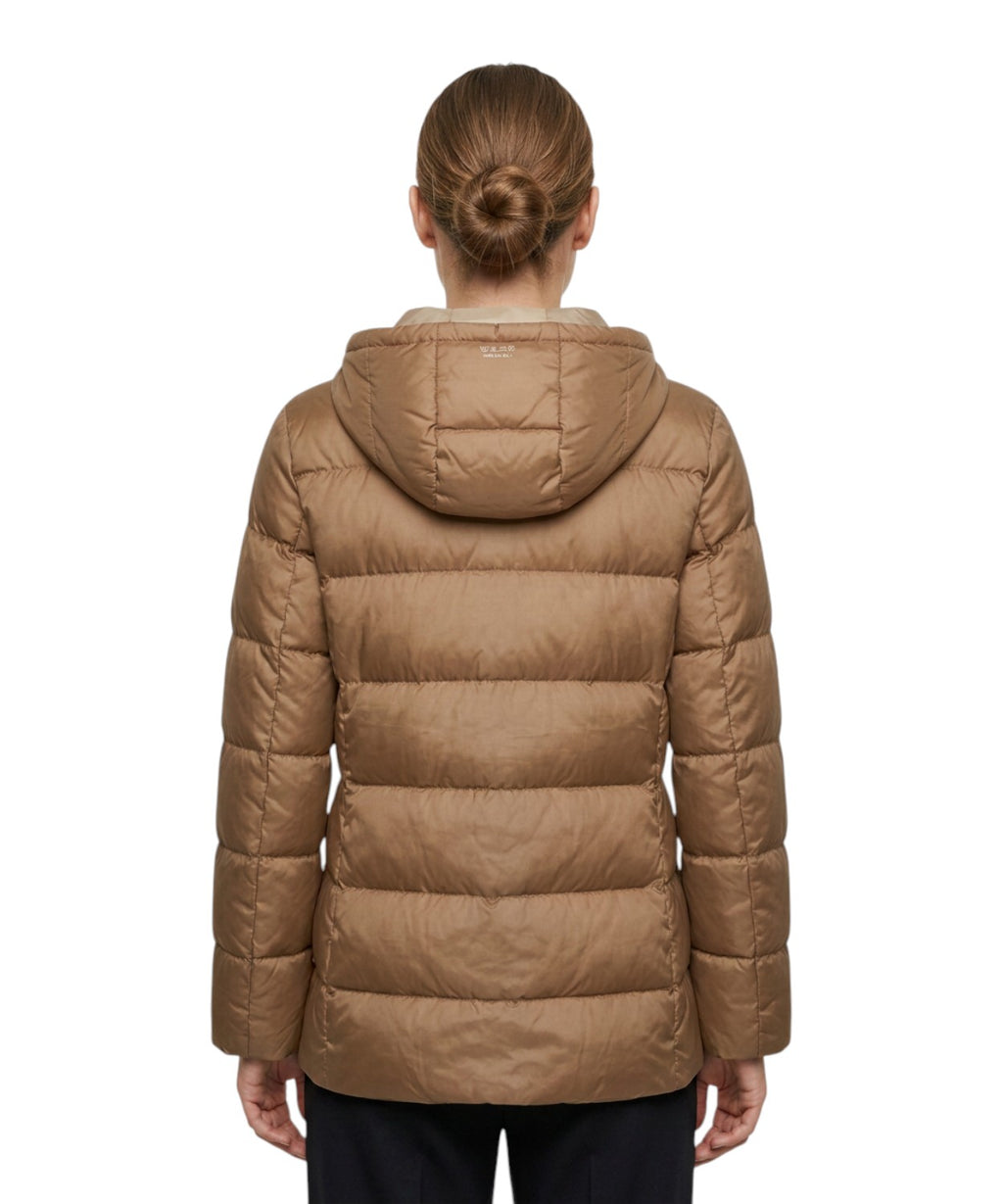 Piumino Midi MM Max Mara Cangiante in Nylon Tecnico