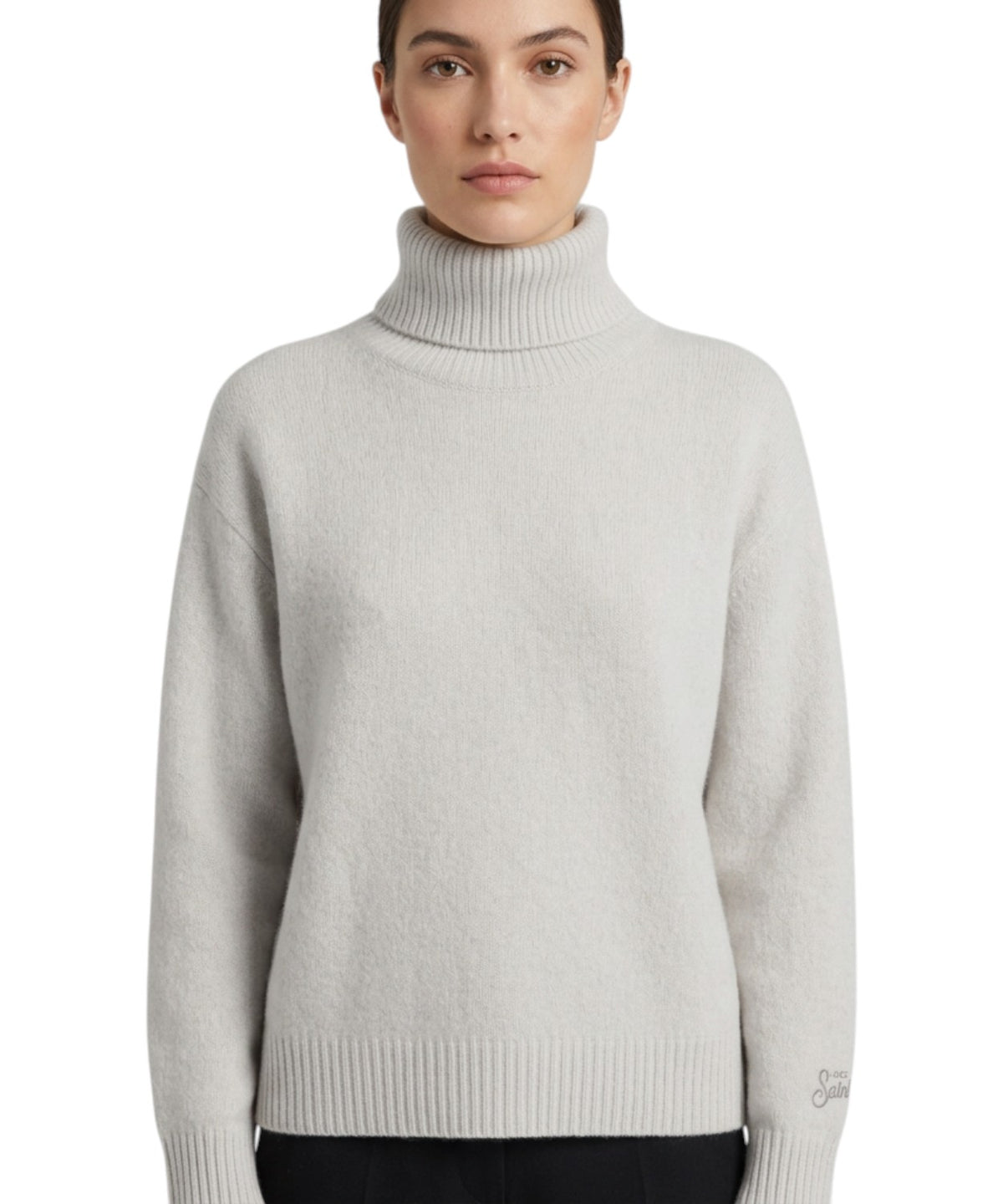 Pull femme MC2 Saint Barth Edna en laine à col montant