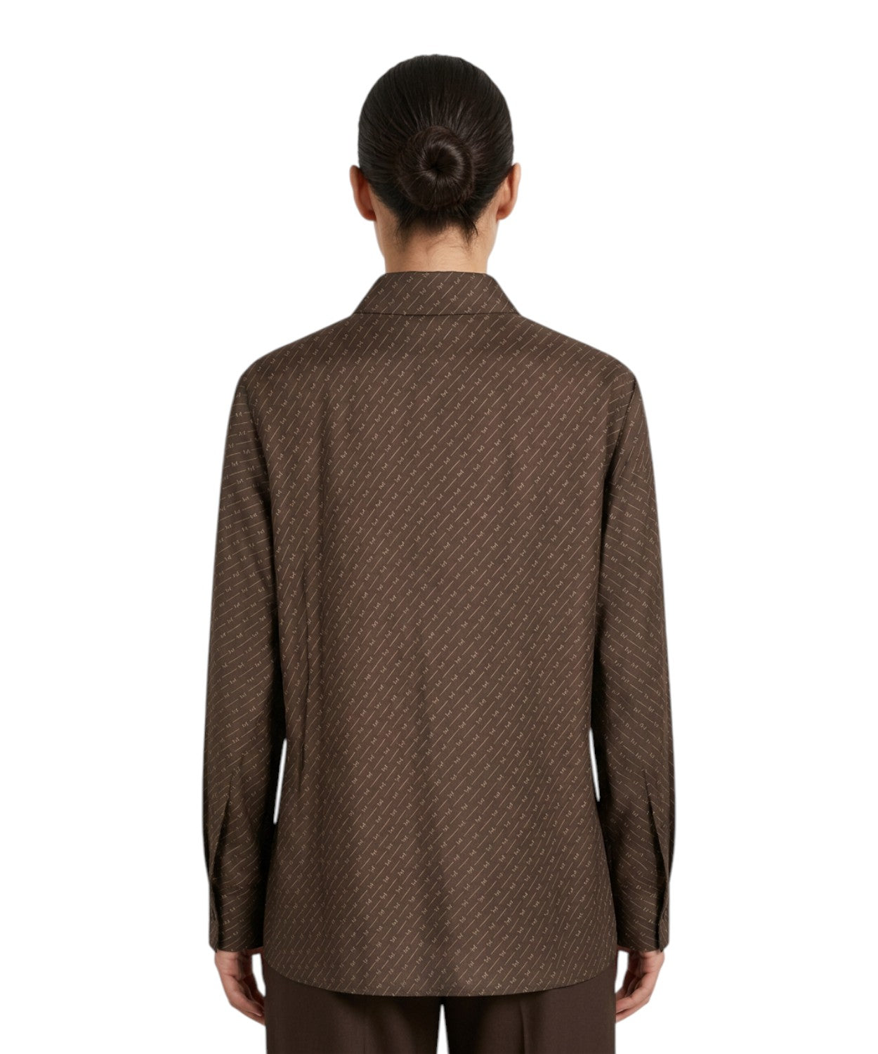 Camicia MM Max Mara Farea in seta con stampa all over