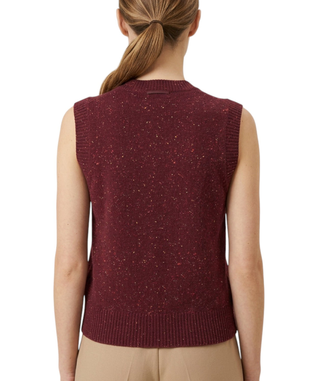 Gilet donna MC2 Saint Barth in lana con Bottoni