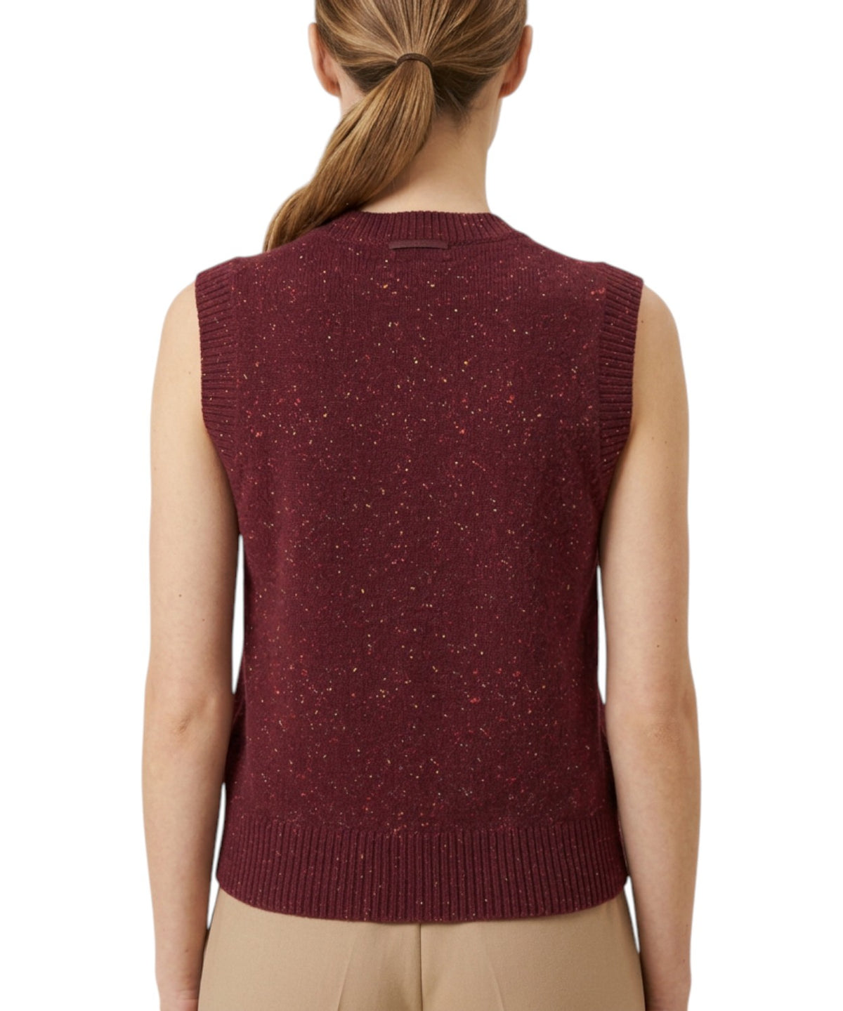 Gilet donna MC2 Saint Barth in lana con Bottoni