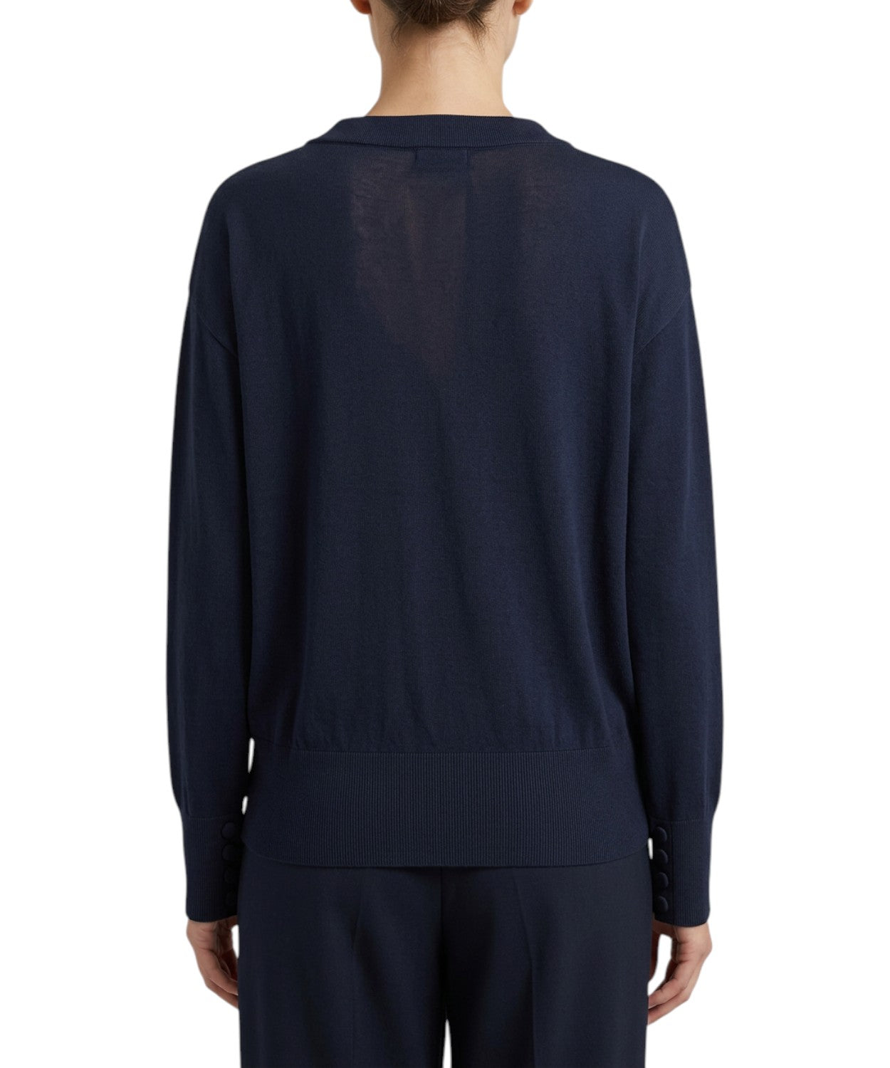 Maglia Marella FACELLA in filo di cotone con scollo a V