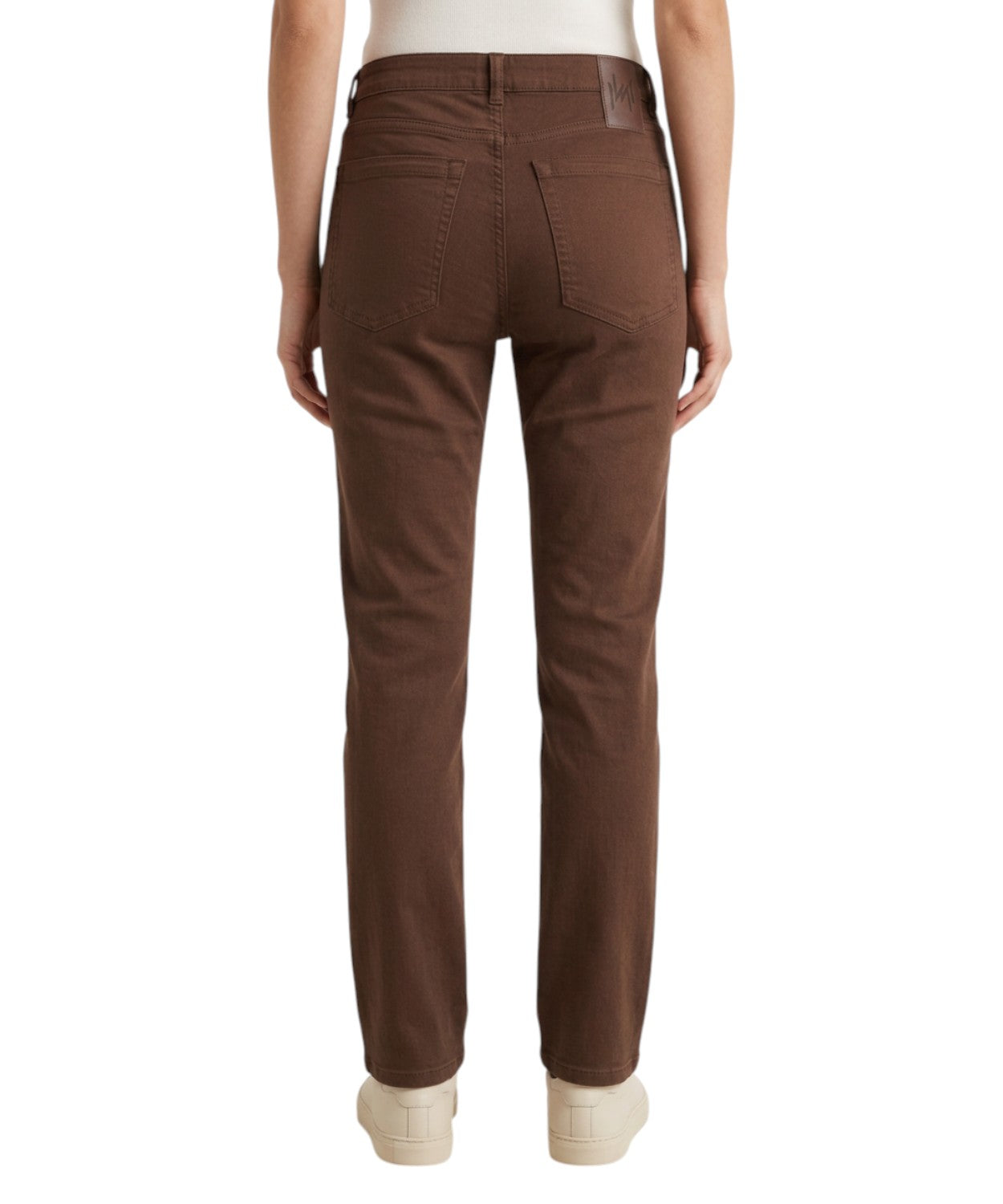 Pantaloni FAVETTA Marella in cotone stretch gamba dritta