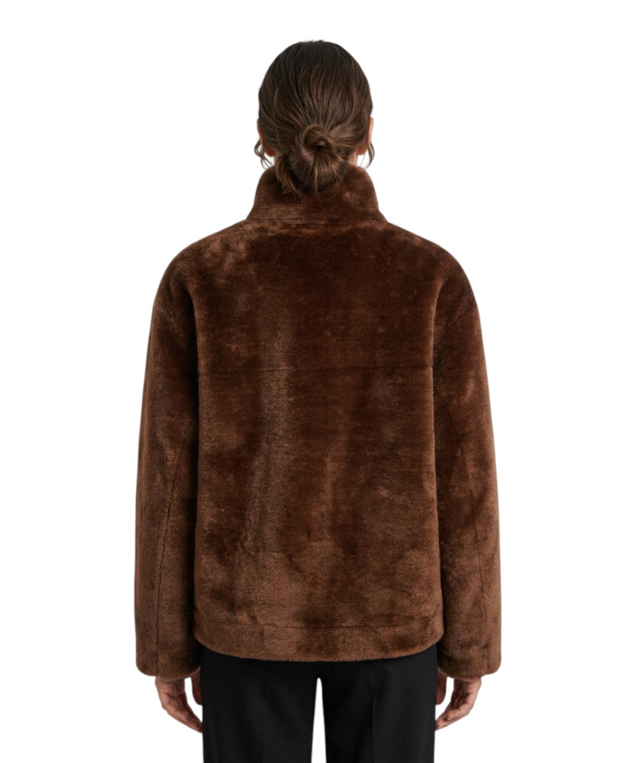 Pelliccia Marella Donna con Zip e Tasche