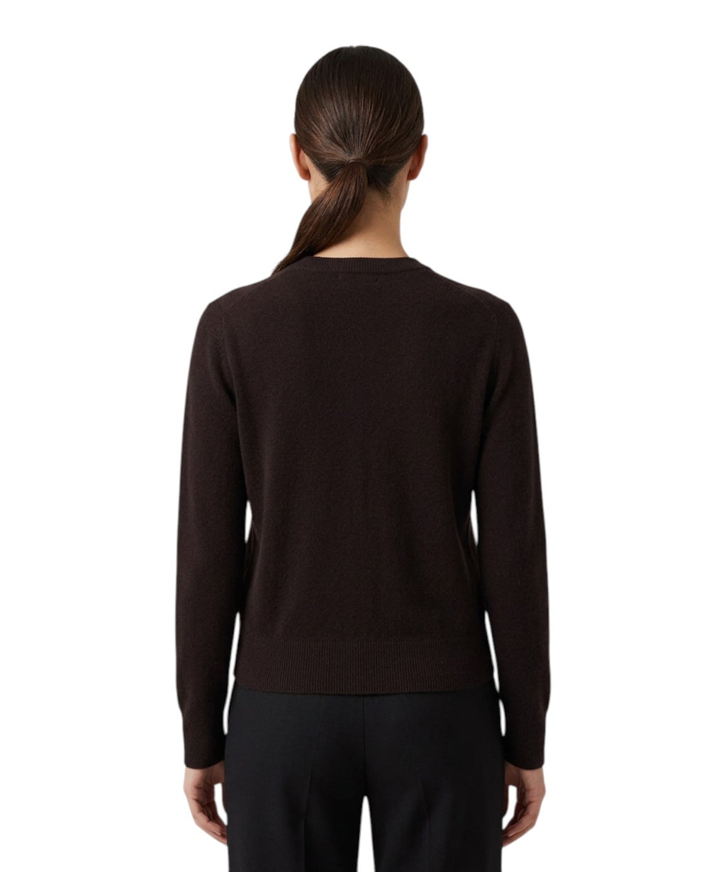 Cardigan SIERRA in Cashmere Tinta Unita con Bottoni