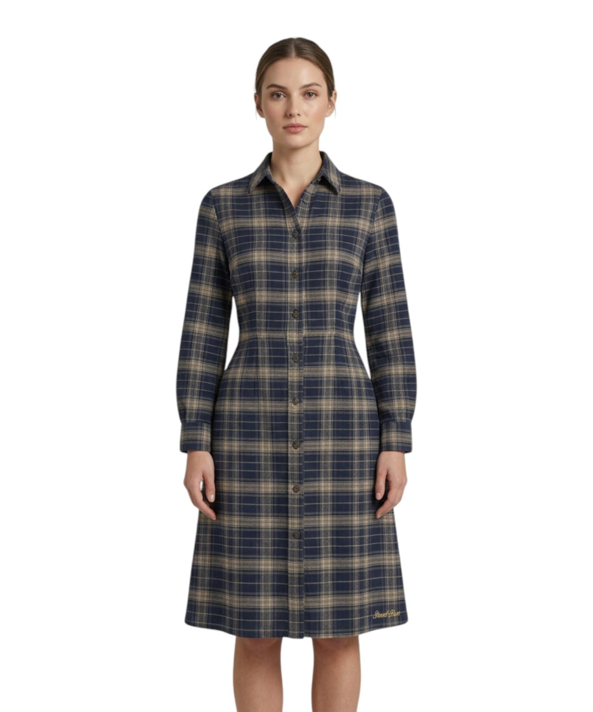 Abito Chemisier Alys in Flanella Tartan Check