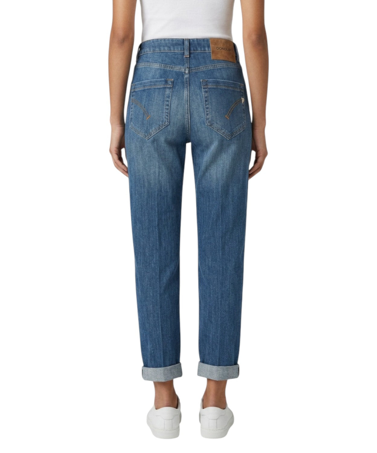 Dondup Koons Jeans en denim stretch avec patte de boutonnage
