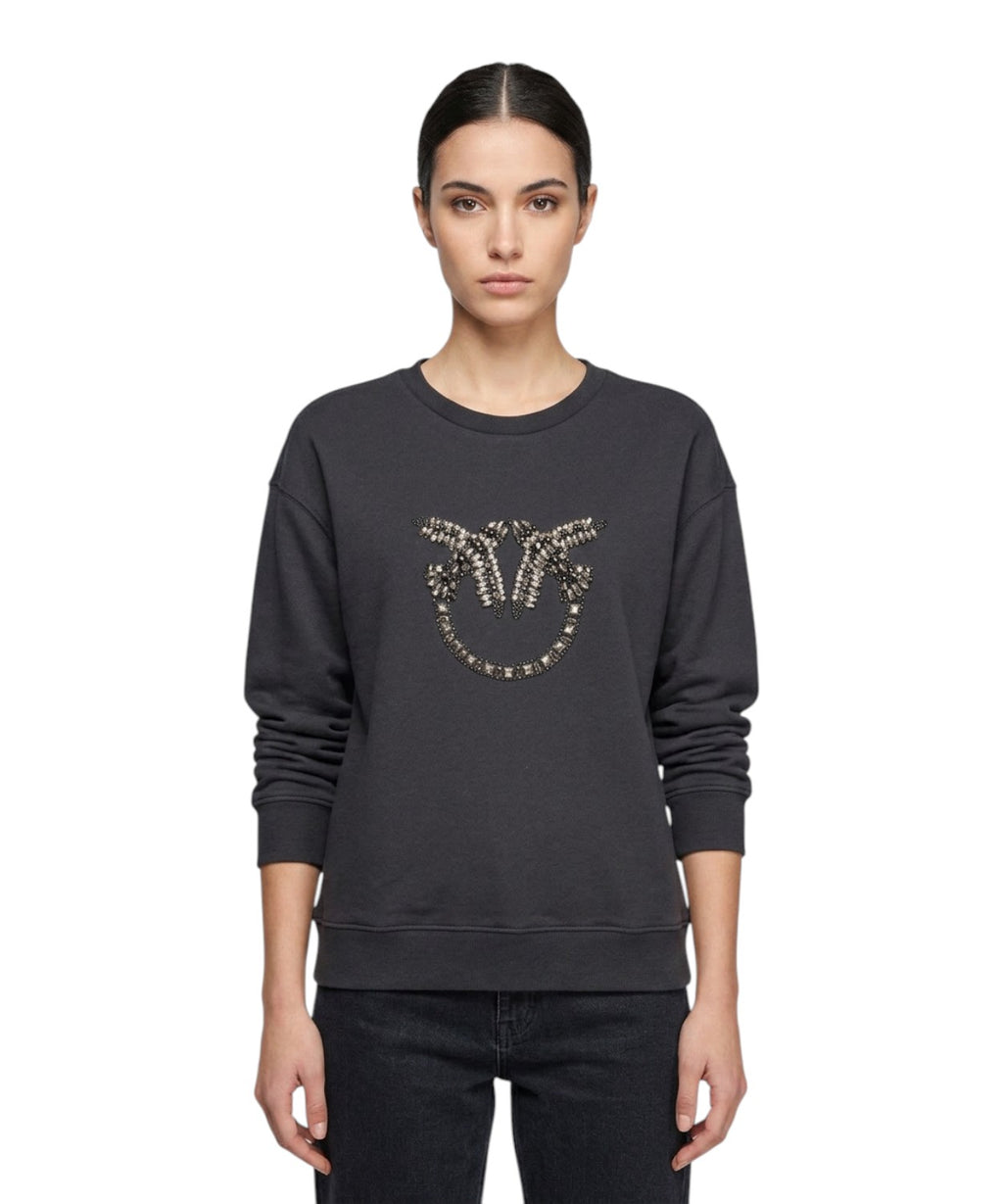 Felpa Pinko Nelly con logo strass