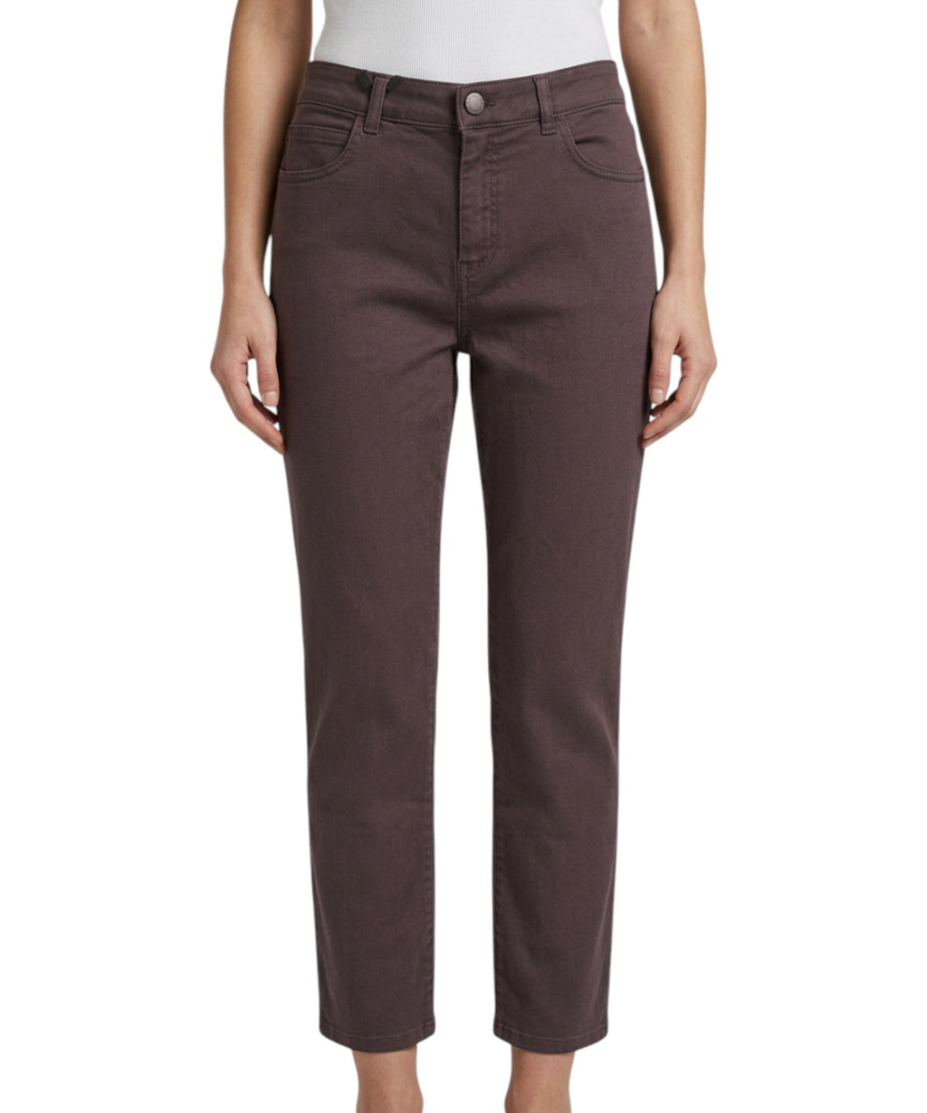 Pantaloni Marella in cotone stretch gamba dritta