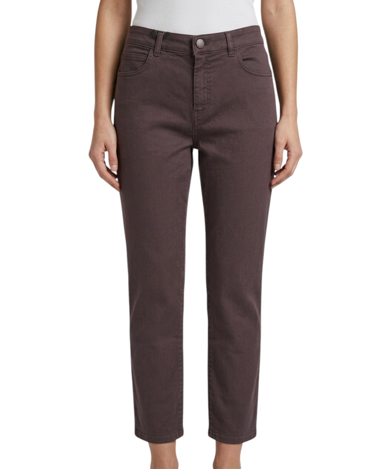 Pantaloni Marella in cotone stretch gamba dritta