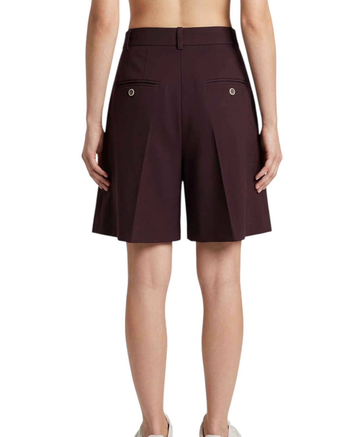 Shorts Pinko Shetana Eleganti con Piega Centrale