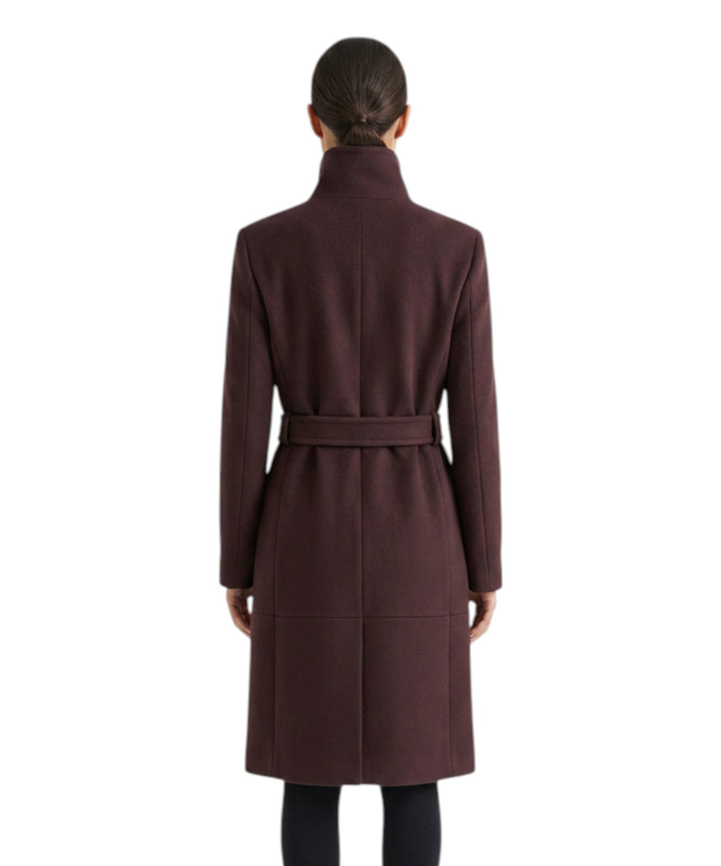 Cappotto Pinko Citiso Donna in Panno Doppio con Cintura