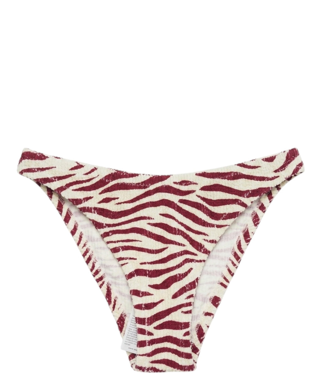 Slip bikini femme Elise crinkle zèbre