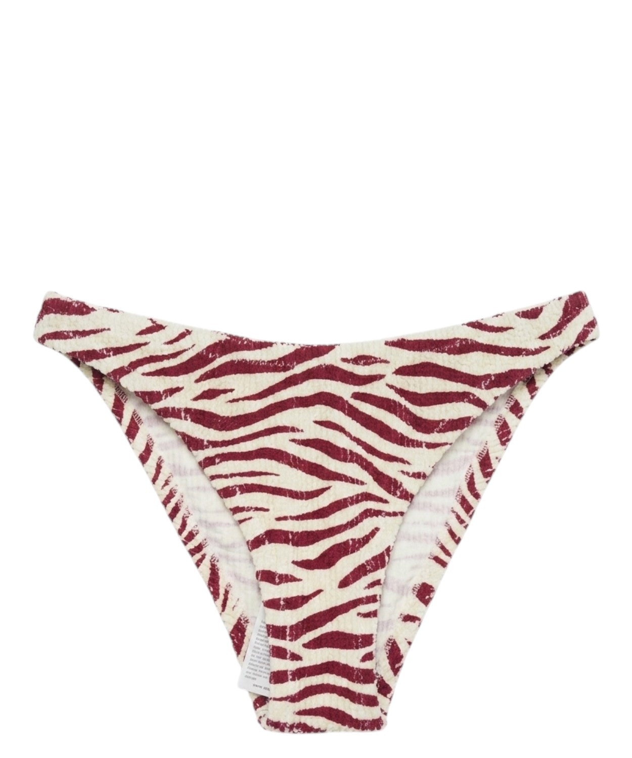 Slip bikini femme Elise crinkle zèbre