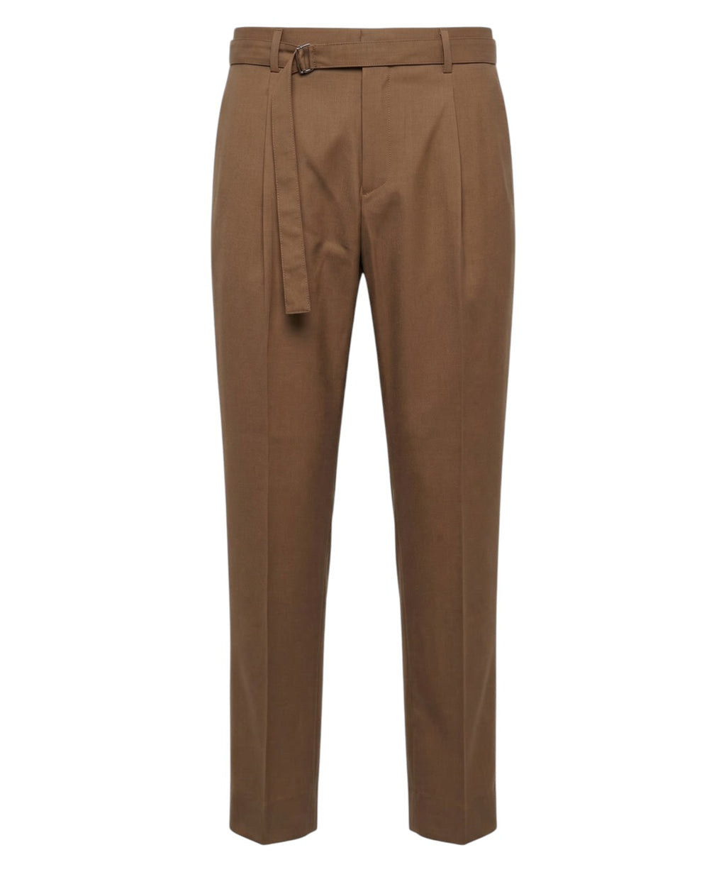 Be Able pantalon homme Tabacco avec boucle et pli central