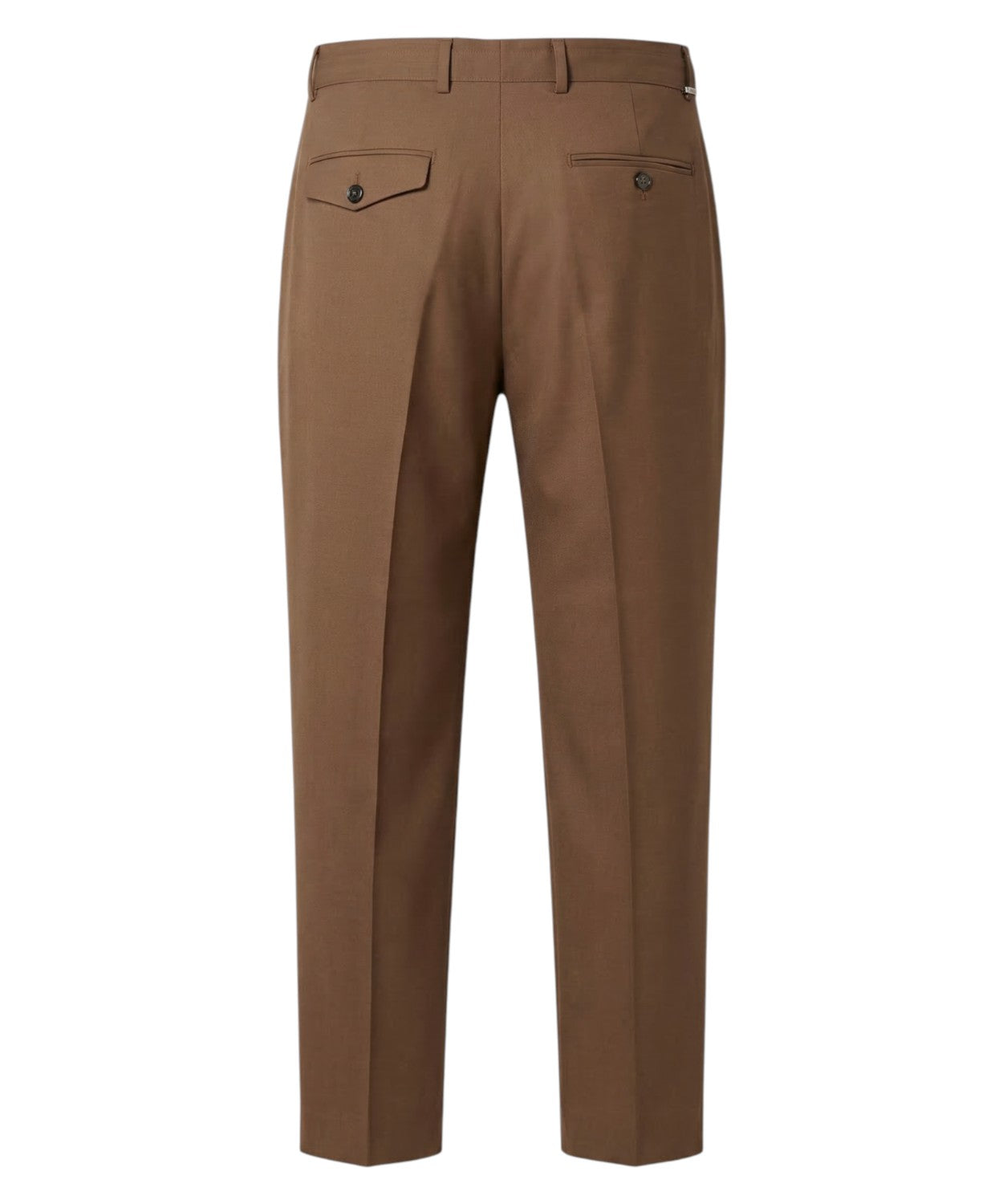 Be Able pantalone uomo Tabacco con fibbia e piega centrale