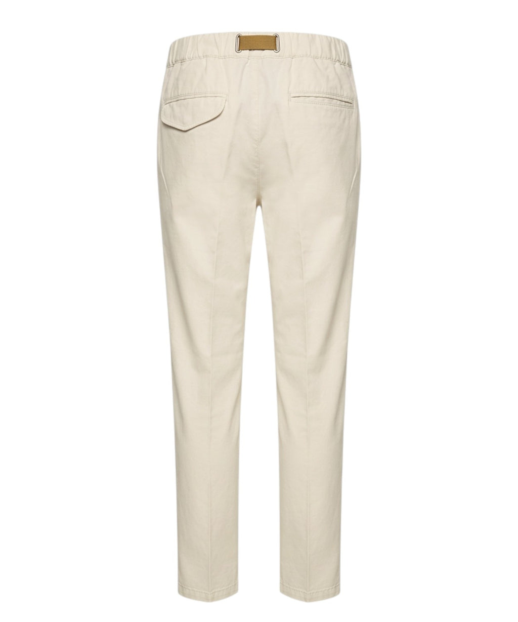 Pantalon GREG Homme White Sand avec Élastique à la Taille